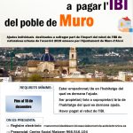 Obert el termini per a demanar les Ajudes destinades a pagar l'IBI del poble de Muro d'Alcoi